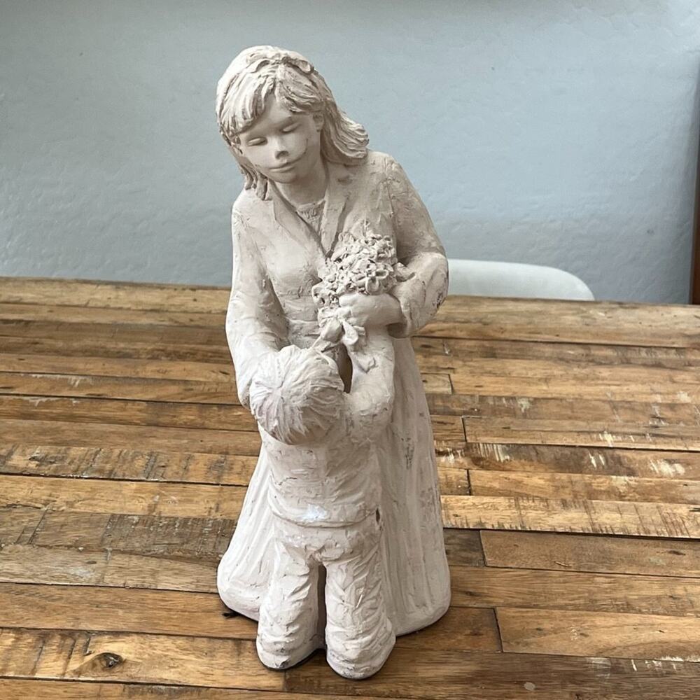 1992 Austin Sculptures Bouquet For Mom Clay Sculpture 12.5" by Dee Crowley